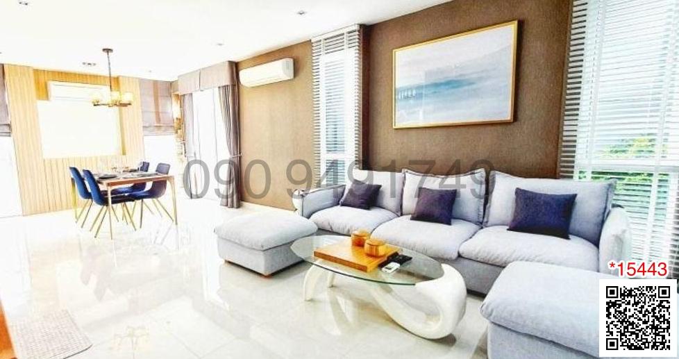 เช่า บ้านเดี่ยว 3 ชั้น ขนาด 4 ห้องนอน หมู่บ้าน AQ ARBOR สวนหลวง ร.9 ตกแต่งครบ พร้อมเข้าอยู่