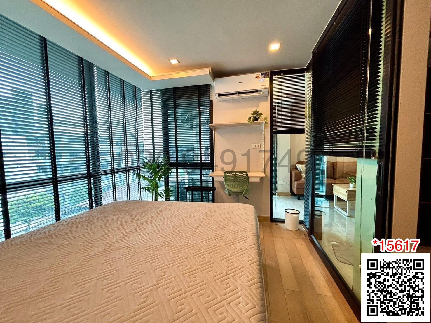เช่า คอนโด SOCIO Ruamrudee ขนาด 1ห้องนอน ชั้น 6 ใกล้ BTS เพลินจิต