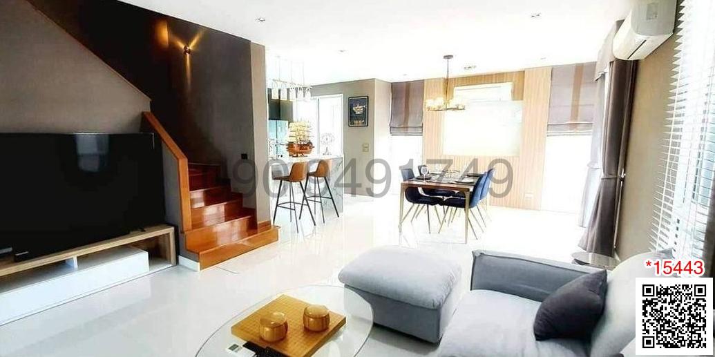 เช่า บ้านเดี่ยว 3 ชั้น ขนาด 4 ห้องนอน หมู่บ้าน AQ ARBOR สวนหลวง ร.9 ตกแต่งครบ พร้อมเข้าอยู่