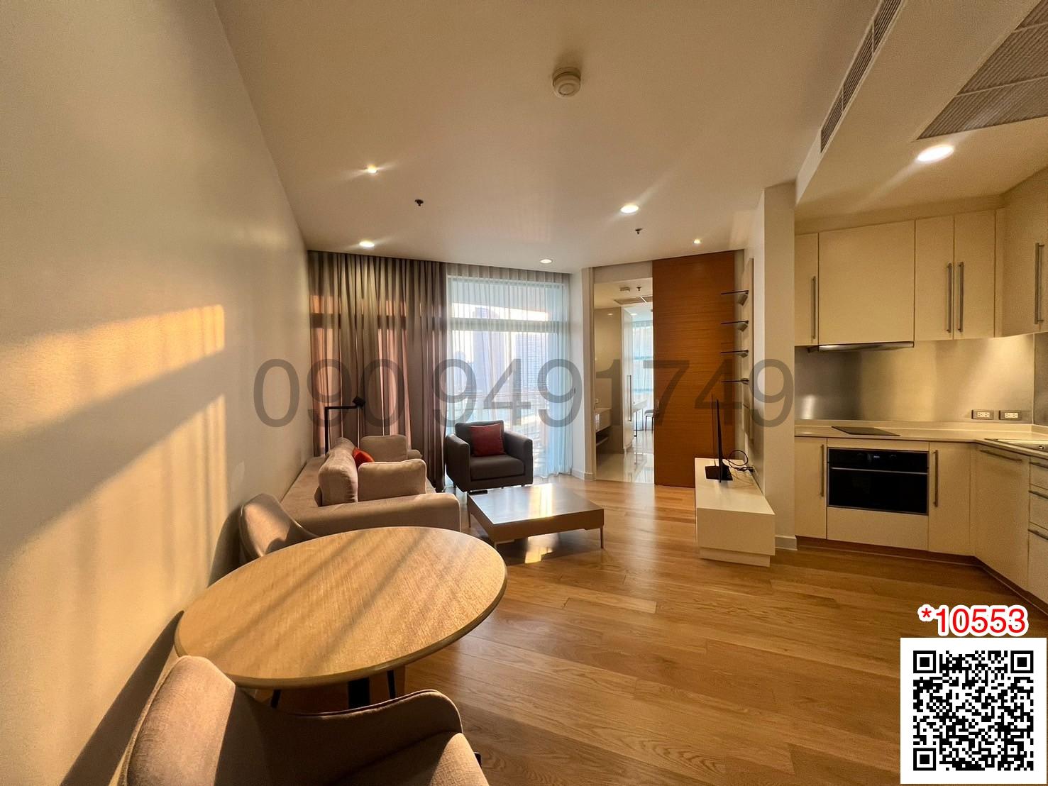 เช่า Chatrium Residence Riverside Bangkok ขนาด 70 ตรม. 1 ห้องนอน ใกล้ เอเชียทีค