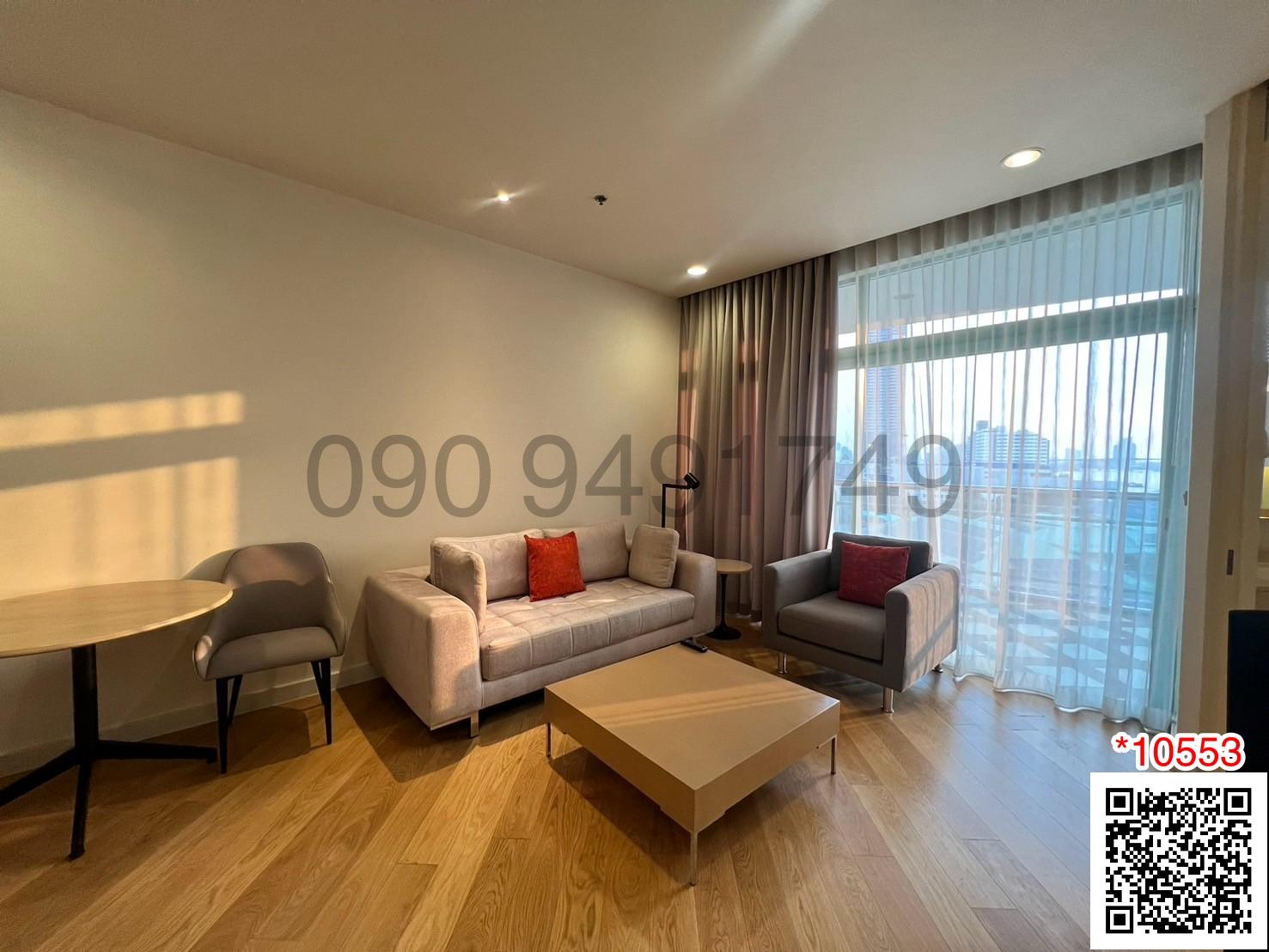 เช่า Chatrium Residence Riverside Bangkok ขนาด 70 ตรม. 1 ห้องนอน ใกล้ เอเชียทีค