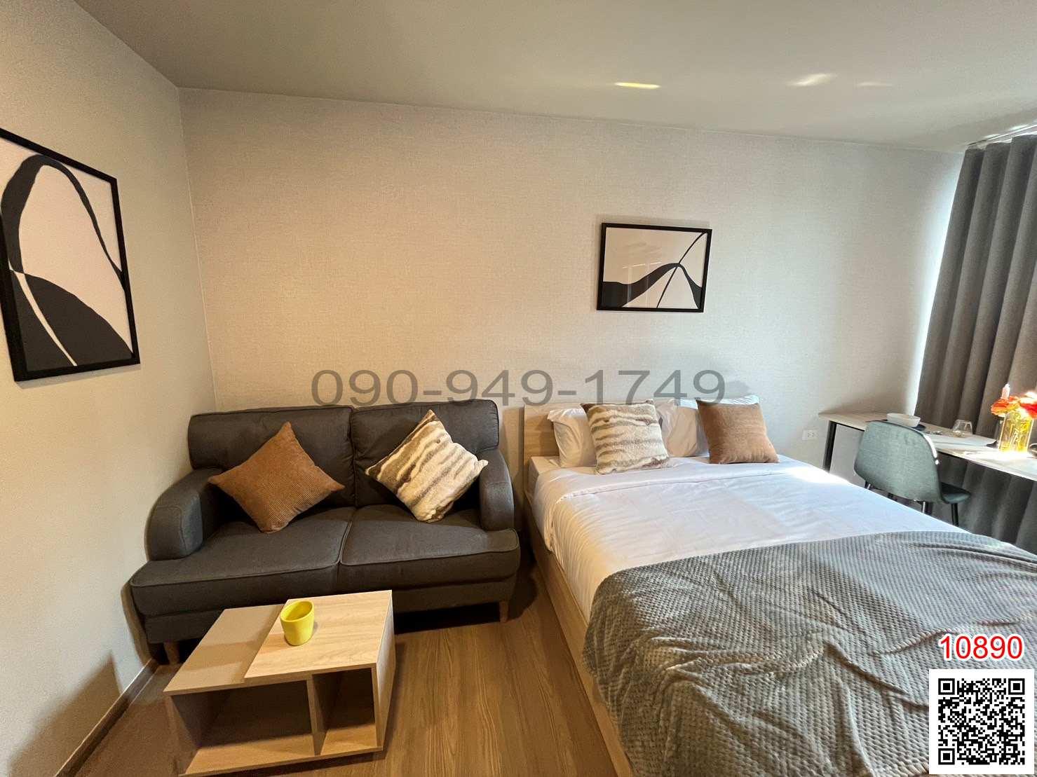 เช่า คอนโด D condo panaa ขนาด 29 ตรม. ชั้น 6 ตึก B ห้องมุม ใกล้ MRT บางขุนนนท์ 