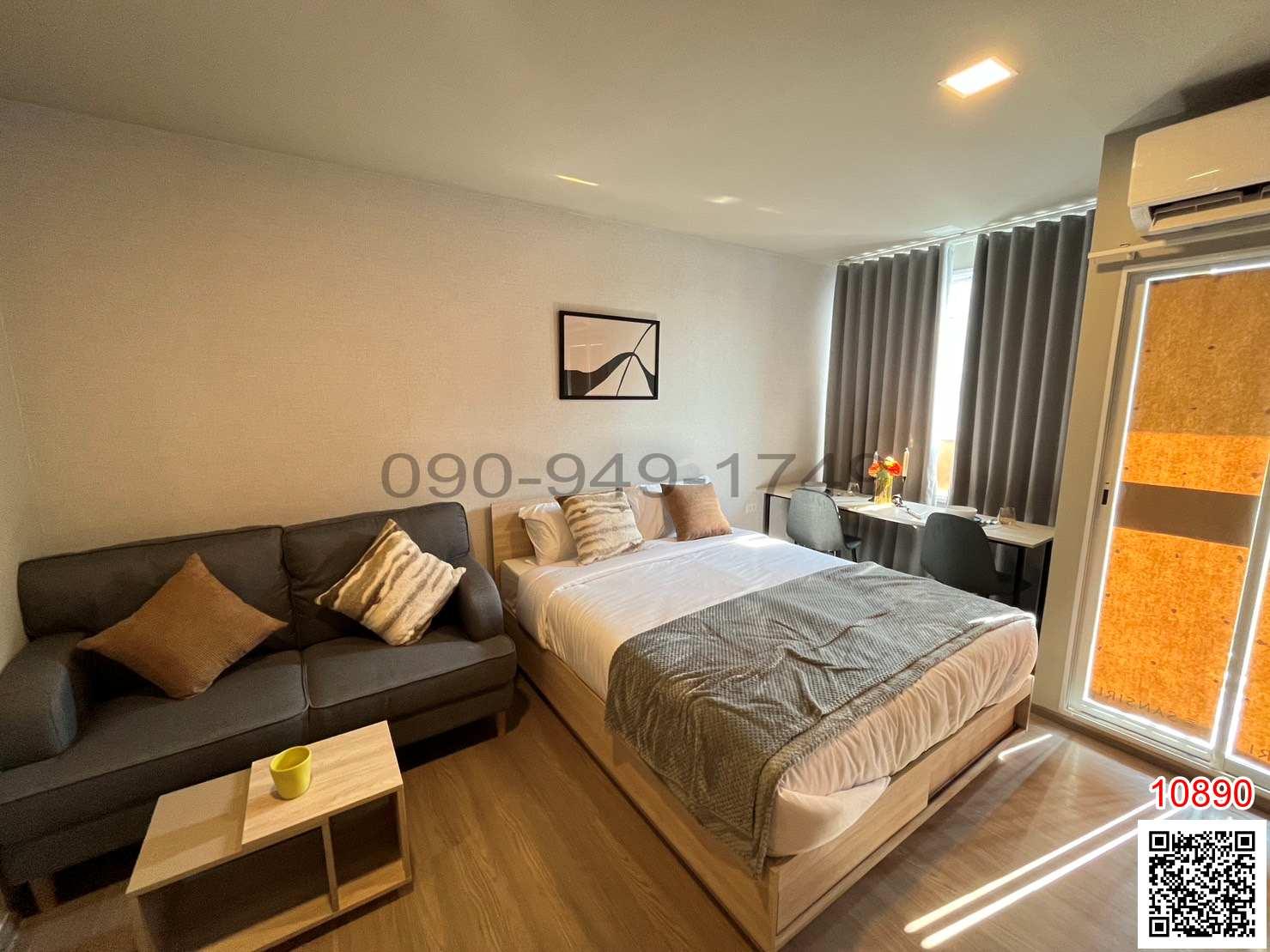 เช่า คอนโด D condo panaa ขนาด 29 ตรม. ชั้น 6 ตึก B ห้องมุม ใกล้ MRT บางขุนนนท์ 