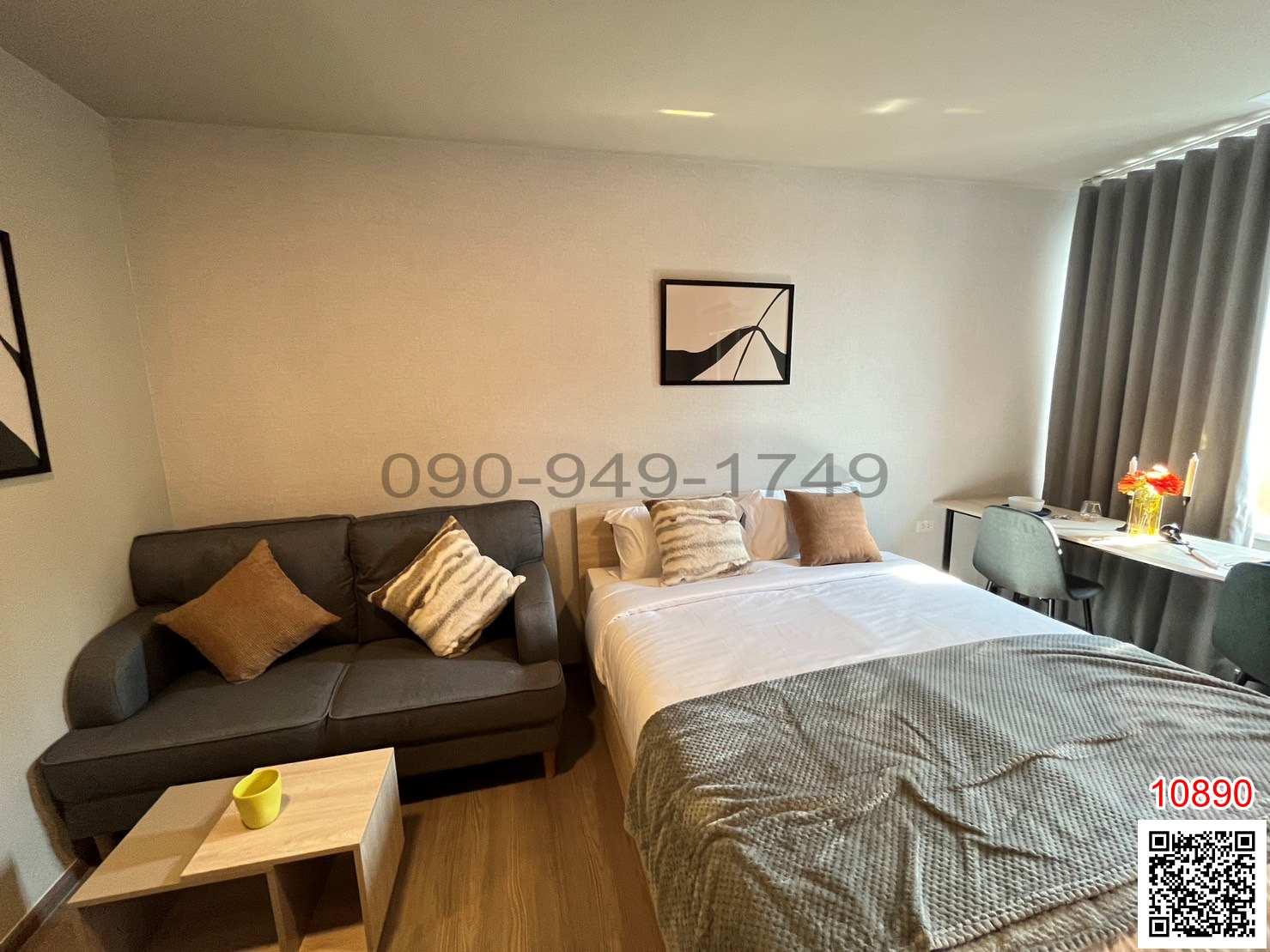 เช่า คอนโด D condo panaa ขนาด 29 ตรม. ชั้น 6 ตึก B ห้องมุม ใกล้ MRT บางขุนนนท์ 