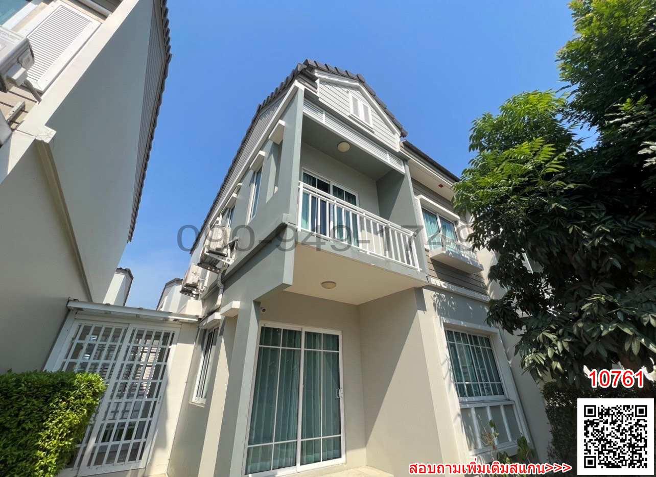 เช่า บ้านเดี่ยว 2 ชั้น The Village 3 บางนาตราด กม.10 สไตล์ยุโรป ใกล้ Mega Bangna