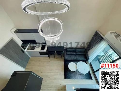 เช่า คอนโด เดอะริชพระราม9 -ศรีนครินทร์ ขนาด 2 ห้องนอน DUPLEX ห้องมุม ใกล้ BTS หัวหมาก