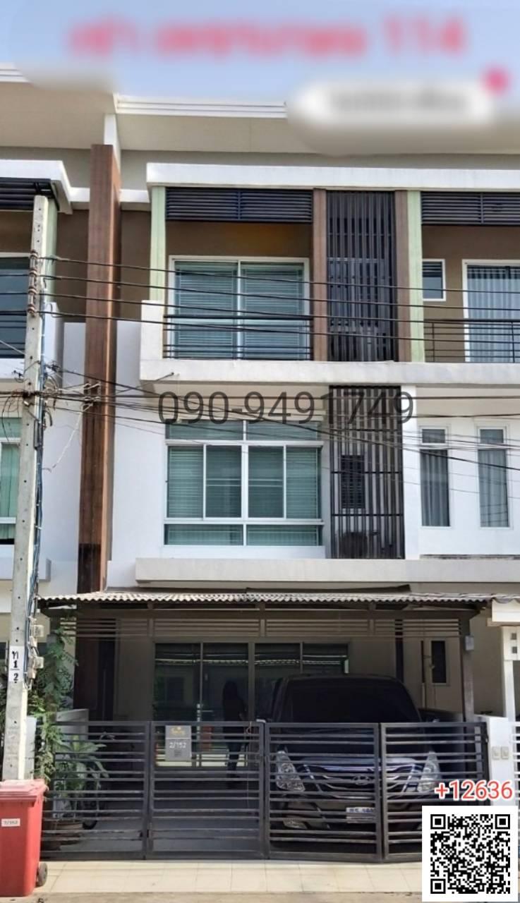 เช่า ทาวน์โฮม 3 ชั้น บ้าน ธรรมชาติ เพชรเกาม114 พร้อมเข้าอยู่